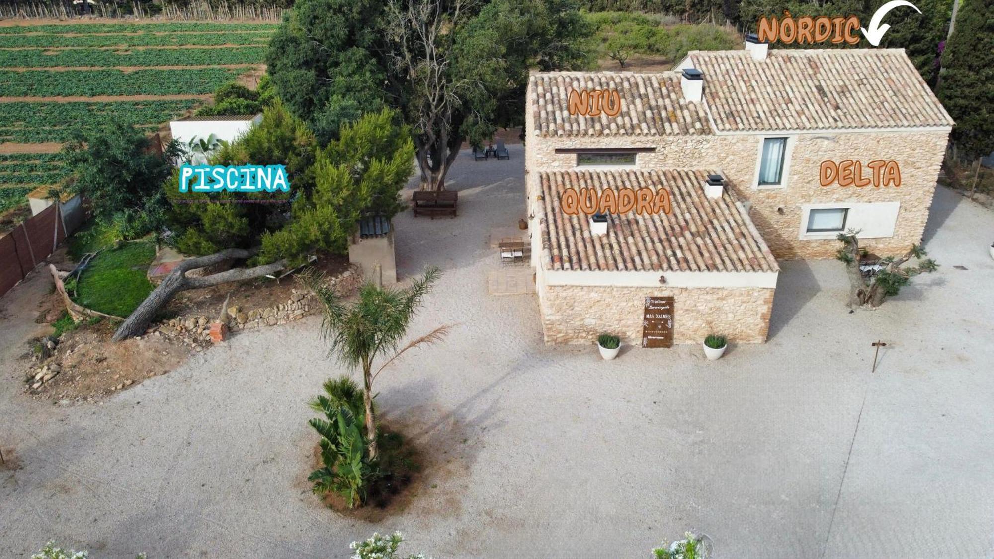 Mas Xalmes Villa Camarles ภายนอก รูปภาพ